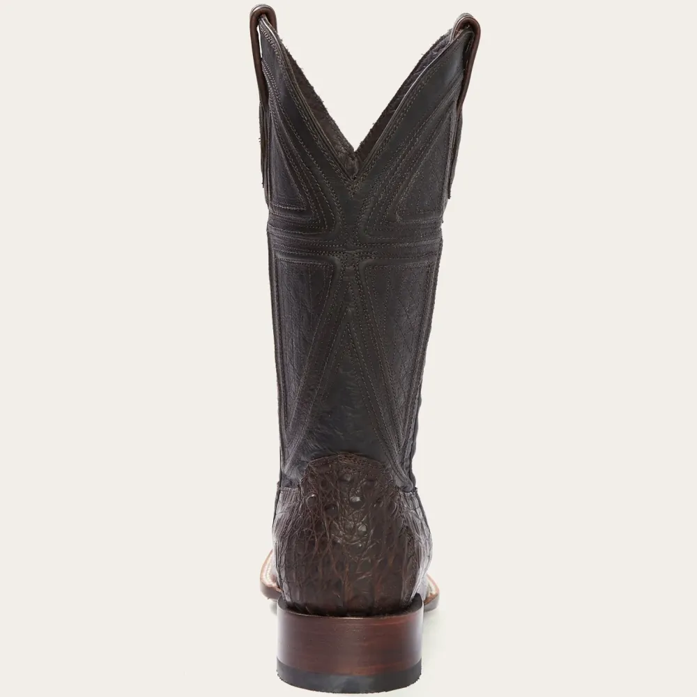 Stetson Kaycee Caiman Belly Cowboy Boot Brown New