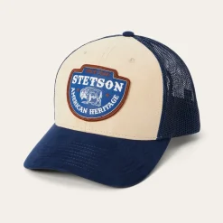 Stetson Arrowhead Patch Trucker Cap Khaki Discount