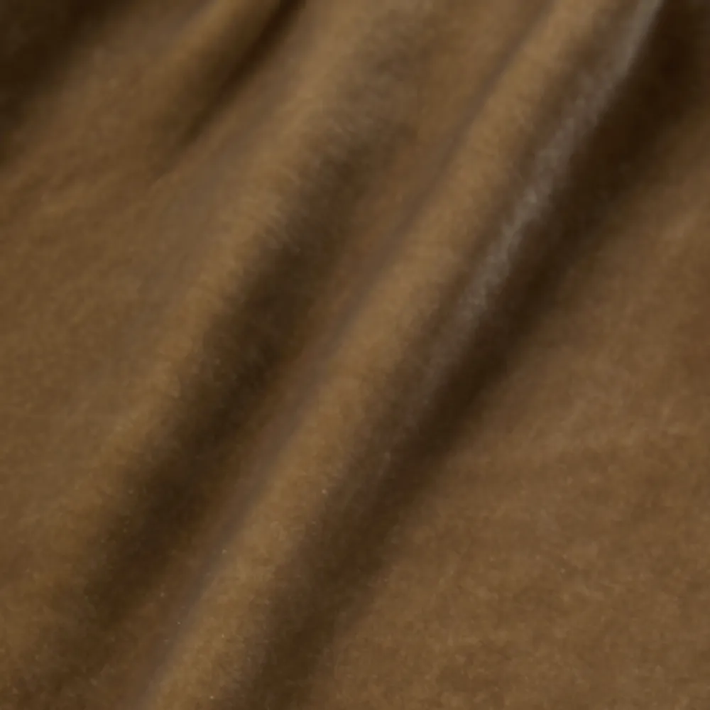 Stetson Khaki Velvet Babydoll Dress Copper