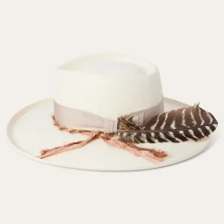 Stetson Kings Row Shantung Straw Fedora Natural Best
