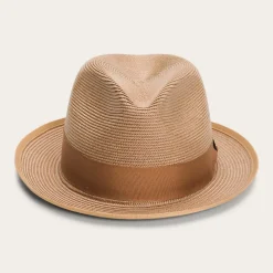 Stetson Latte Milan Fedora Cognac Outlet