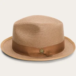 Stetson Latte Milan Fedora Cognac Outlet