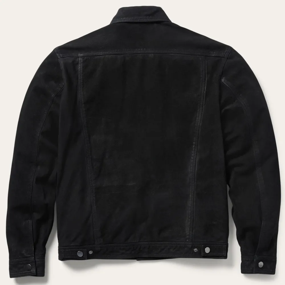 Stetson Leather Jean Jacket Black Discount