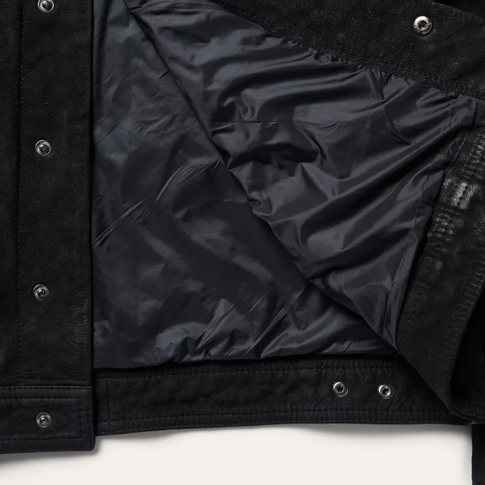 Stetson Leather Jean Jacket Black Discount