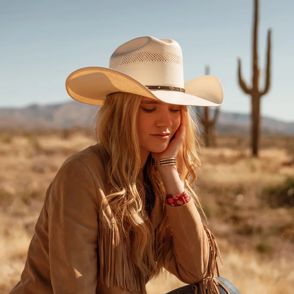 Stetson Lobo 10X Straw Cowboy Hat Natural Outlet