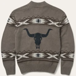 Stetson Longhorn Cardigan Brown