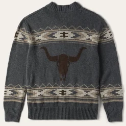 Stetson Longhorn Cardigan Grey Clearance
