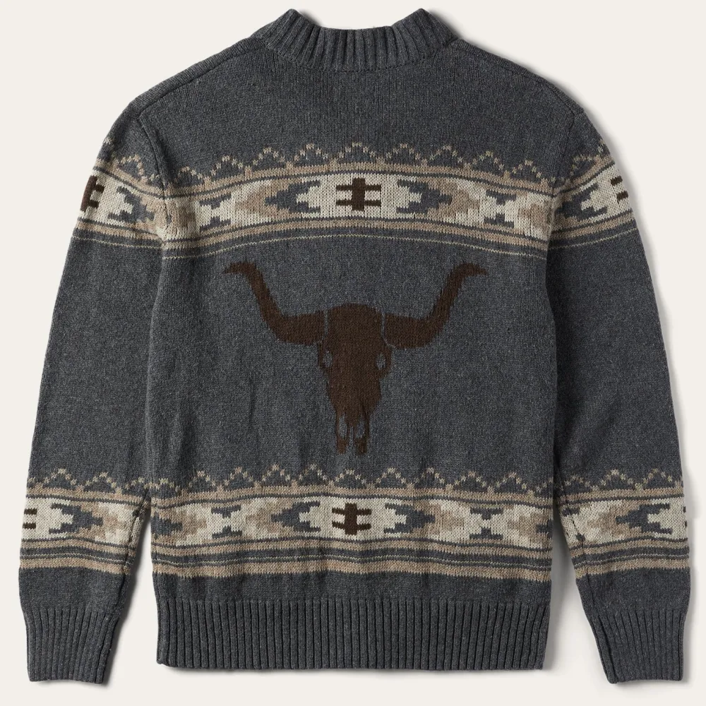 Stetson Longhorn Cardigan Grey Clearance