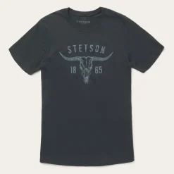 Stetson Longhorn Graphic Tee Black Discount