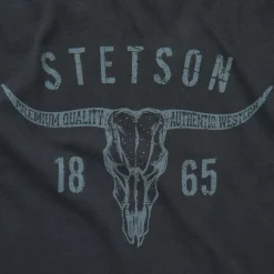 Stetson Longhorn Graphic Tee Black Discount