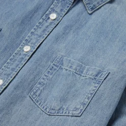 Stetson Long-Sleeved Denim Shirt Blue Online
