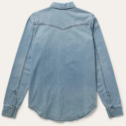 Stetson Loose Fit Denim Shirt Blue Best