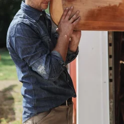 Stetson Medium Denim Shirt Blue Hot
