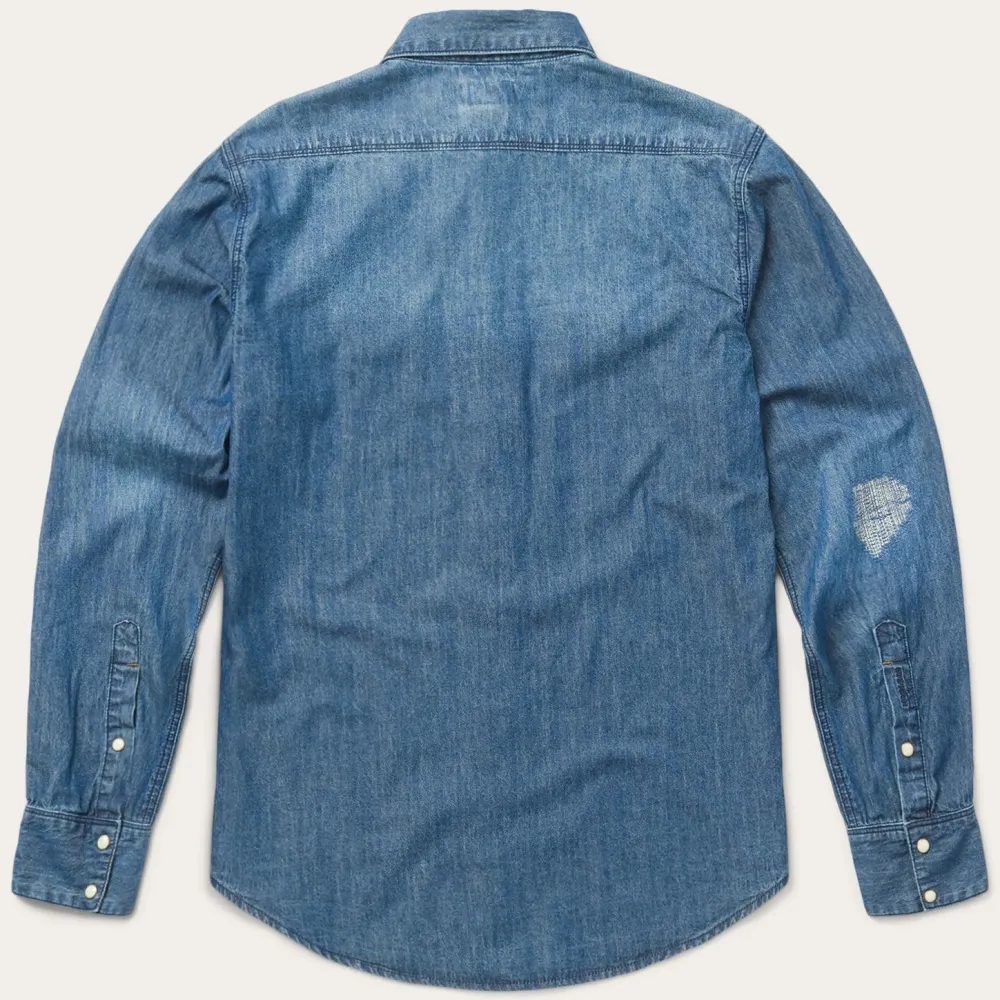 Stetson Medium Denim Shirt Blue Outlet