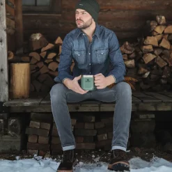 Stetson Merino Wool Beanie Tanne Hot