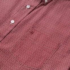 Stetson Micro Print Button-Front Shirt Red Hot