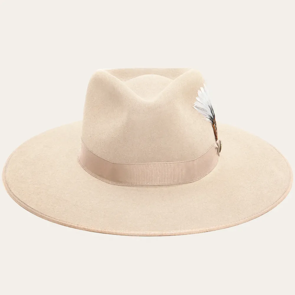 Stetson Midtown Wide Flat Brim Hat Black Sale