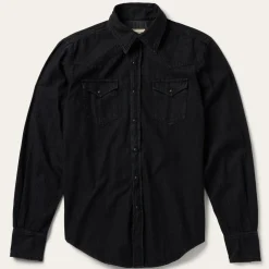 Stetson Modern Denim Western Shirt Black Discount
