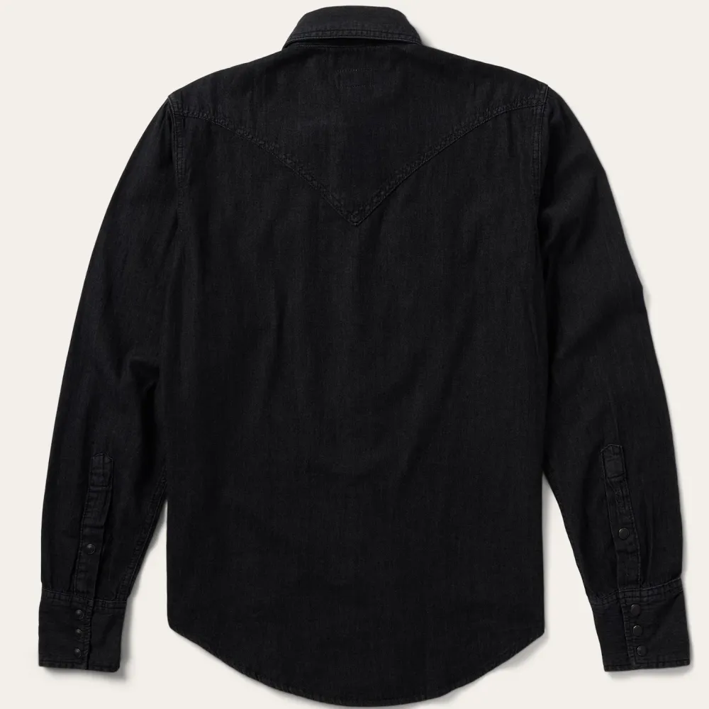 Stetson Modern Denim Western Shirt Black Discount