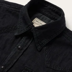 Stetson Modern Denim Western Shirt Black Discount