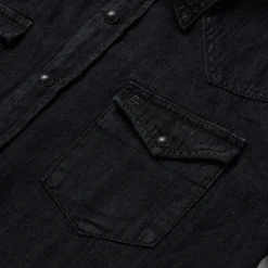 Stetson Modern Denim Western Shirt Black Discount