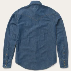 Stetson Modern Denim Western Shirt Blue Hot