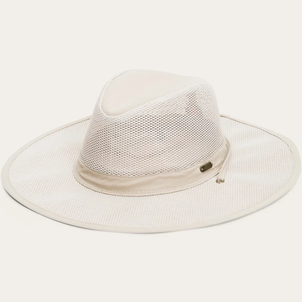 Stetson Montana 'No Fly Zone' Mesh Hat Khaki New