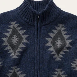 Stetson Navy Aztec Cardigan Blue Sale
