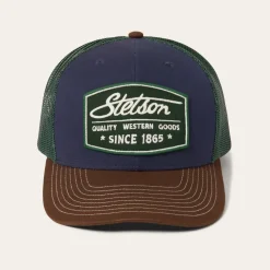 Stetson Heritage Script Trucker Cap Navy Best