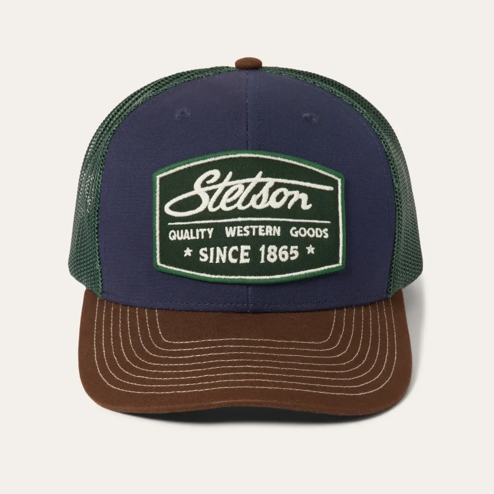 Stetson Heritage Script Trucker Cap Navy Best