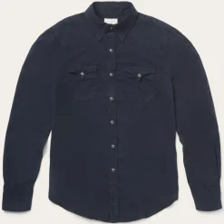 Stetson Navy Twill Shirt Blue
