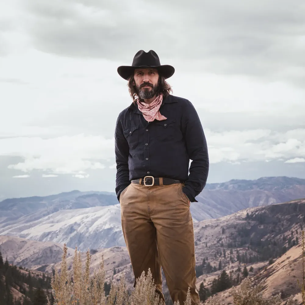Stetson Navy Twill Shirt Blue