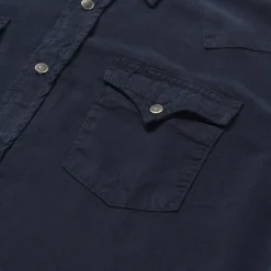 Stetson Navy Twill Shirt Blue