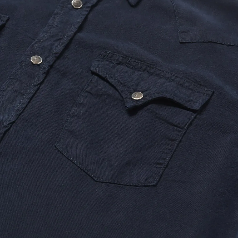 Stetson Navy Twill Shirt Blue
