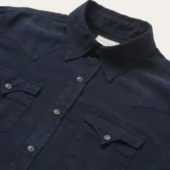 Stetson Navy Twill Shirt Blue Online