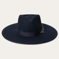 Stetson Night Sky Fedora Navy Clearance
