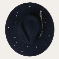 Stetson Night Sky Fedora Navy Clearance