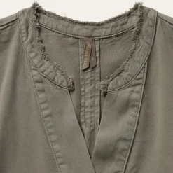 Stetson Olive Lyocell Twill Peasant Top Green Online