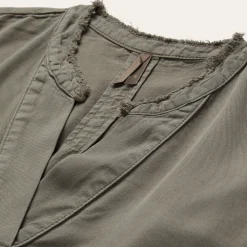 Stetson Olive Lyocell Twill Peasant Top Green Online