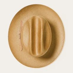 Stetson Open Road Vented Straw Cowboy Hat Cognac Sale