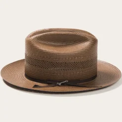 Stetson Open Road Vented Straw Cowboy Hat Chocolate Hot