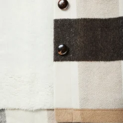 Stetson Oversize Plaid Shirt Jacket Brown Sale