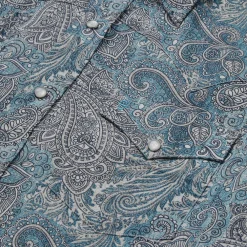 Stetson Paisley Western Shirt Green Outlet