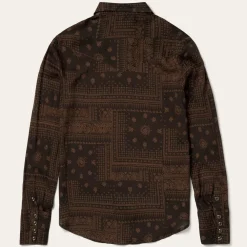Stetson Patchwork Bandana Print Blouse Brown Best