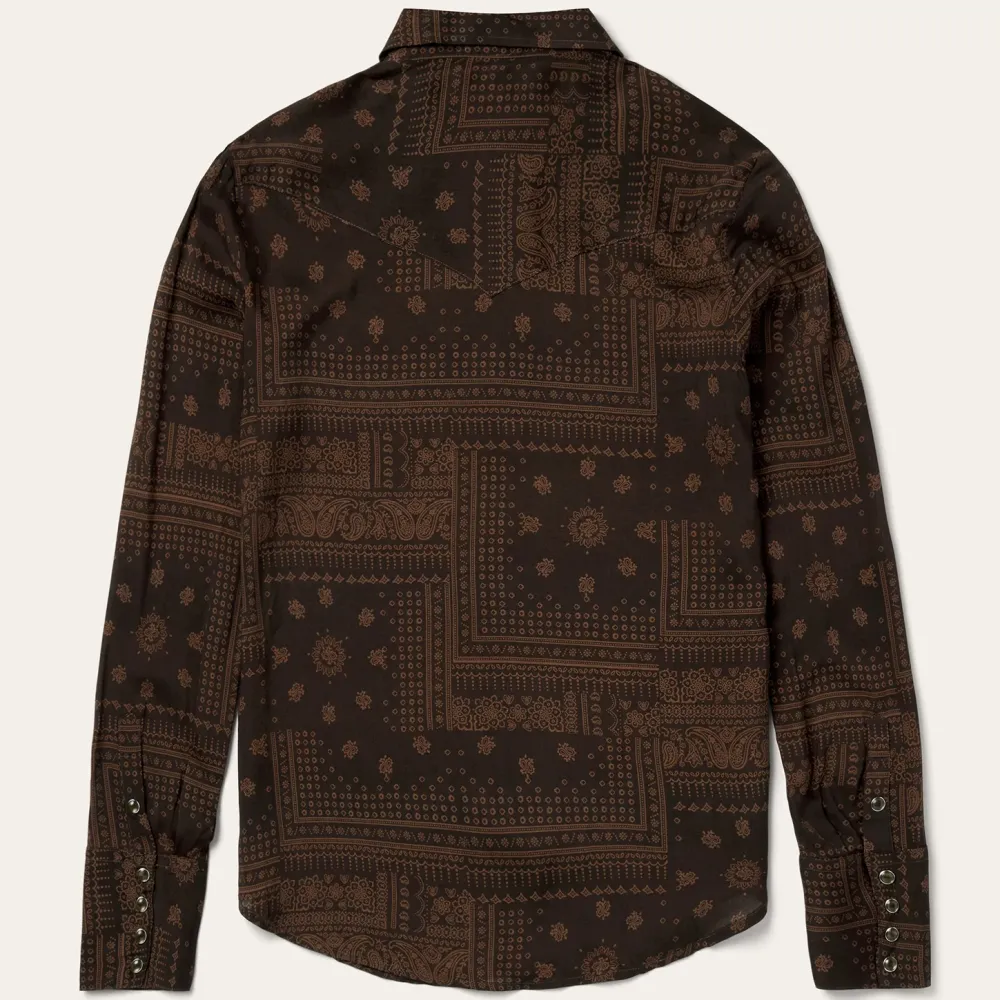 Stetson Patchwork Bandana Print Blouse Brown Best