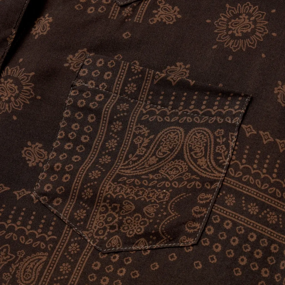 Stetson Patchwork Bandana Print Blouse Brown Best