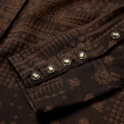 Stetson Patchwork Bandana Print Blouse Brown Best
