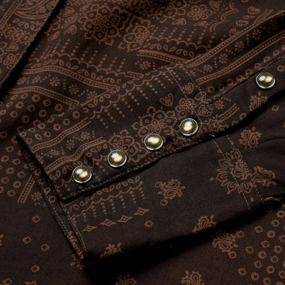Stetson Patchwork Bandana Print Blouse Brown Best