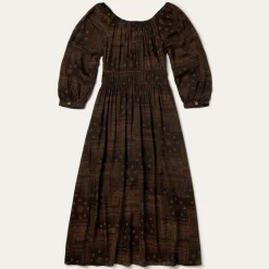 Stetson Patchwork Bandana Print Dress Brown Clearance