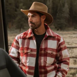Stetson Plaid Lined Jac-Shirt Red Online